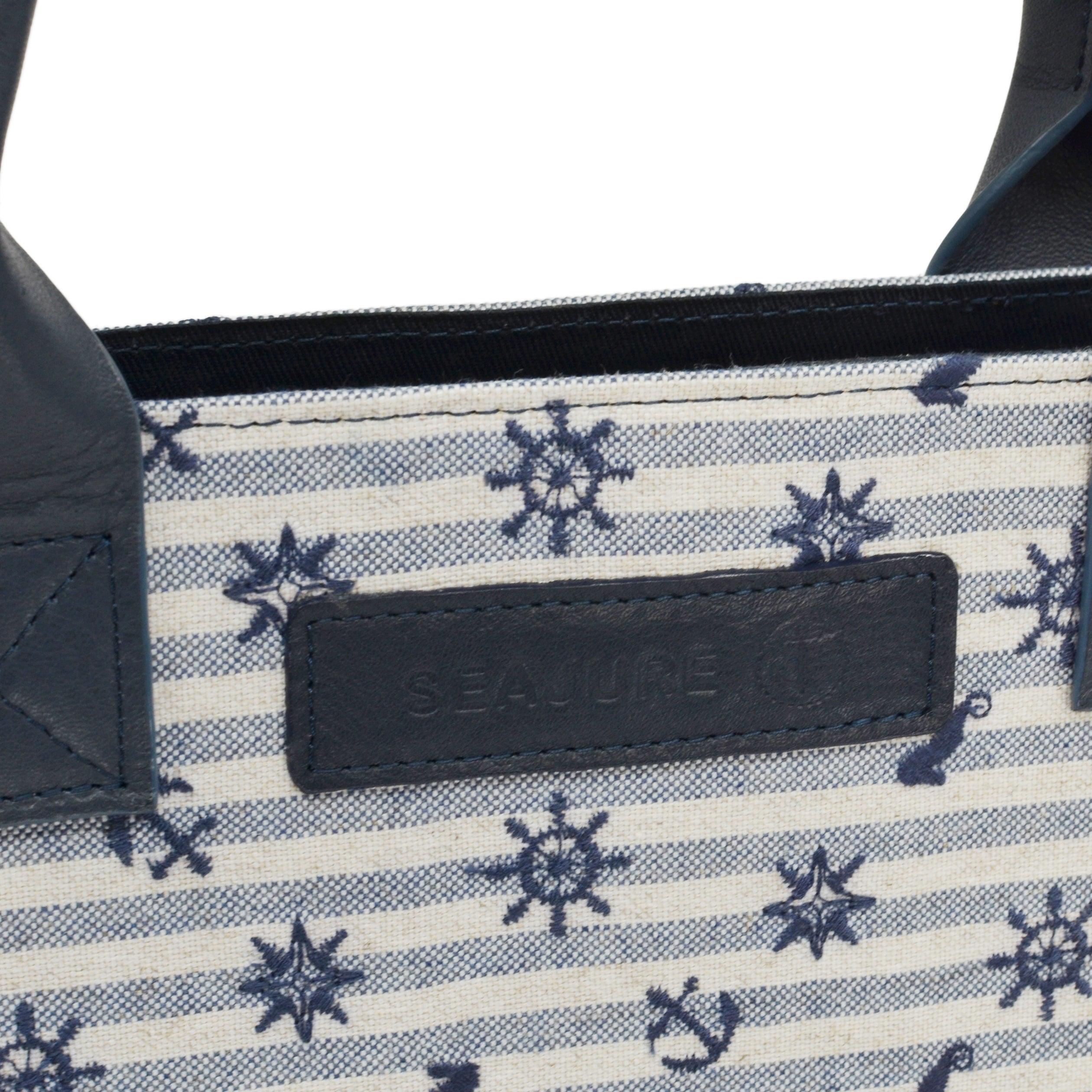 Atol Tote Bag Embroidered Linen - VirtuousWares:Global