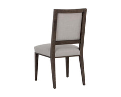 Aurelia Dining Chair - Dark Brown - Linoso Light Grey - VirtuousWares:Global