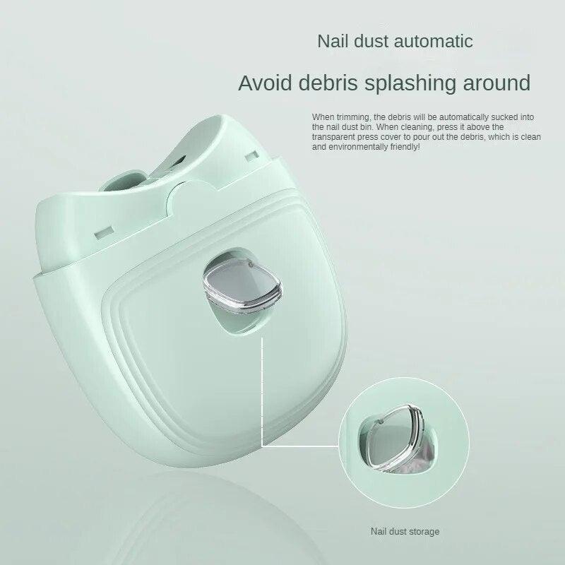 Automatic Electric Nail Clippers USB Rechargeable Nail Trimmer Grinder - VirtuousWares:Global