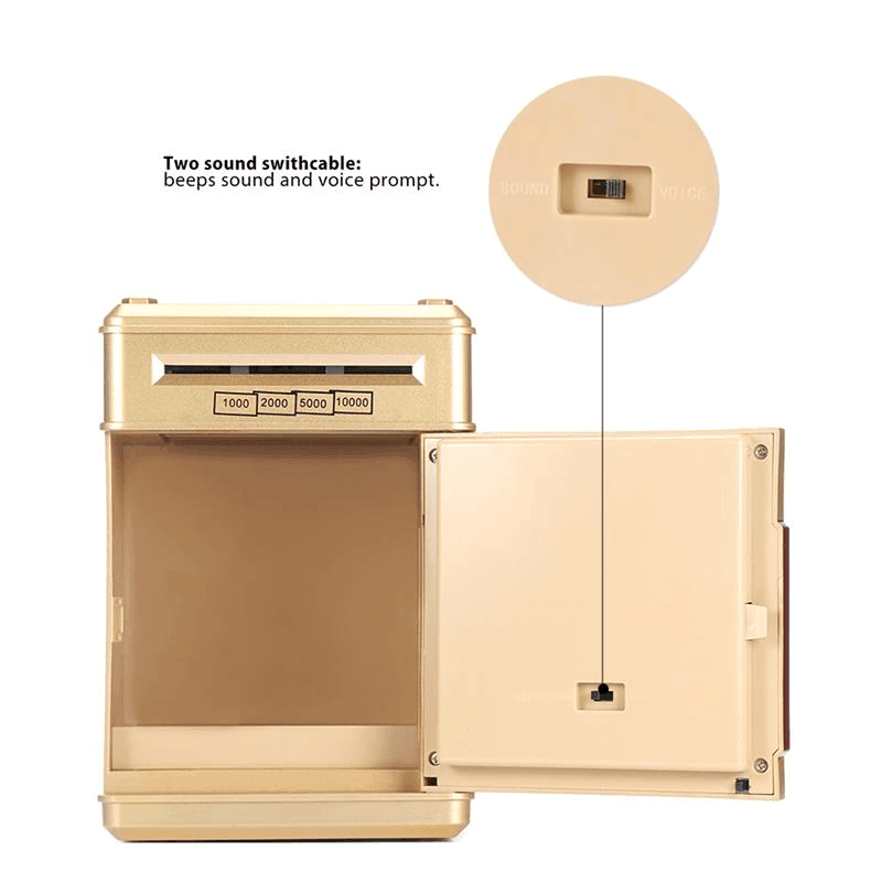 Automatic Electronic Piggy Bank ATM Password Money Box For Children - VirtuousWares:Global