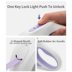 Automatic Retractable Lighting Dog Leash - VirtuousWares:Global