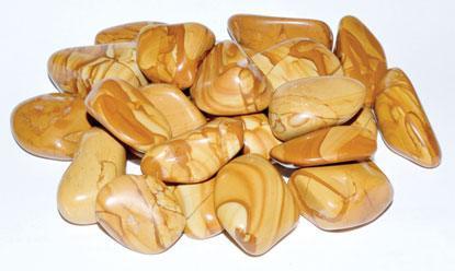 Azure Green GTJASWB 1 lbs Jasper & Walnut Tumbled Stones - VirtuousWares:Global
