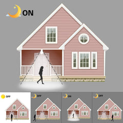 B22 LED Bulb Light Sensor 12W Cool White - VirtuousWares:Global