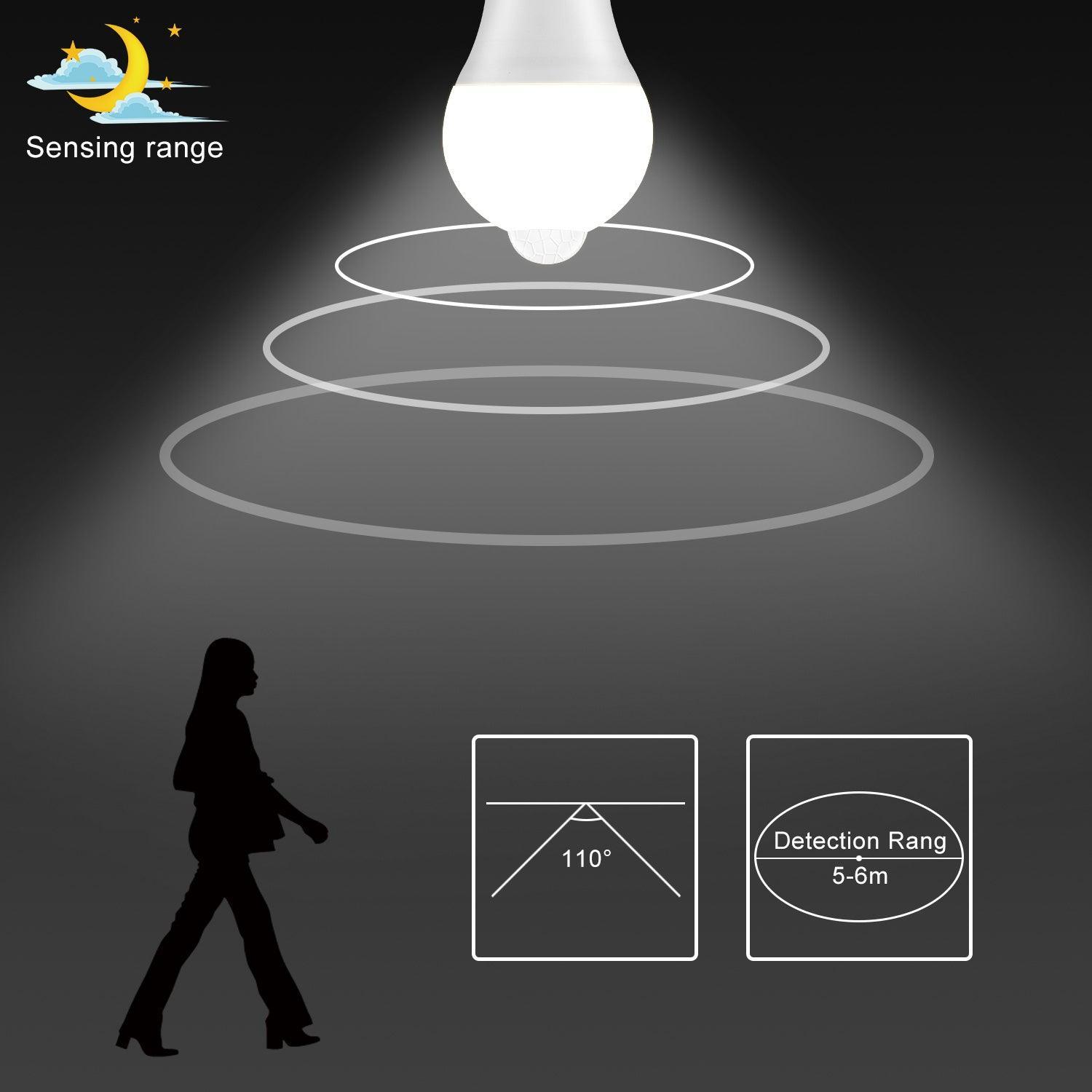 B22 LED Bulb Light Sensor 12W Cool White - VirtuousWares:Global