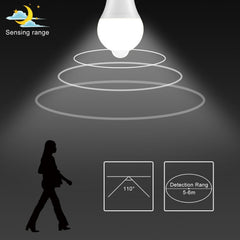 B22 LED Bulb Light Sensor 12W Cool White - VirtuousWares:Global