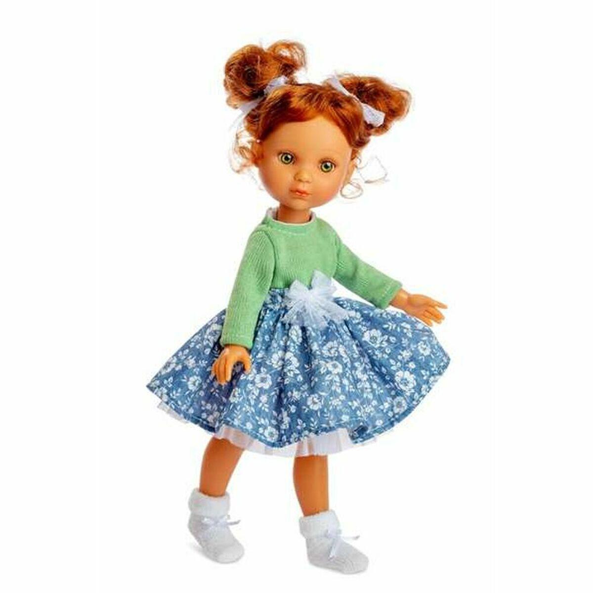 Baby doll Berjuan Eva Redhead Green Jersey 35 cm - VirtuousWares:Global