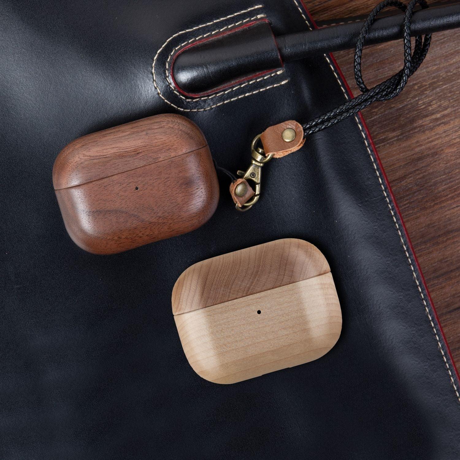 Back Cover Solid Wood Bluetooth Earphone Case - VirtuousWares:Global