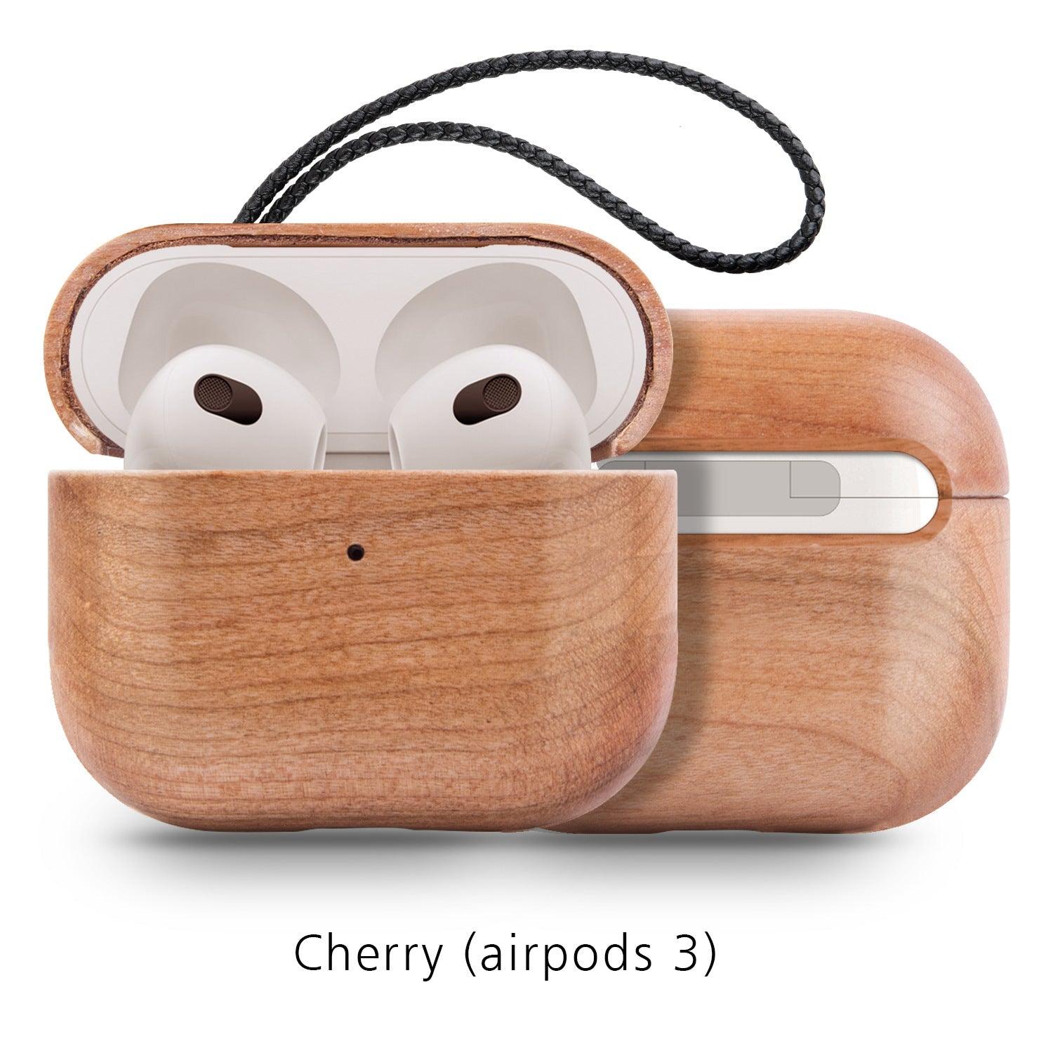 Back Cover Solid Wood Bluetooth Earphone Case - VirtuousWares:Global