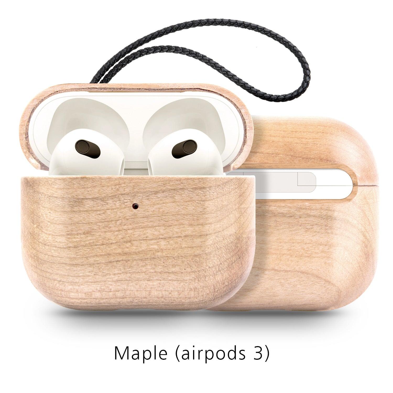 Back Cover Solid Wood Bluetooth Earphone Case - VirtuousWares:Global