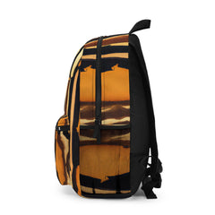 Backpack - Large Water-resistant Bag, Zorse Geometric Print Pattern - VirtuousWares:Global