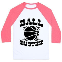 BALL BUSTER (BASKETBALL) UNISEX CLASSIC BASEBALL TEE - VirtuousWares:Global