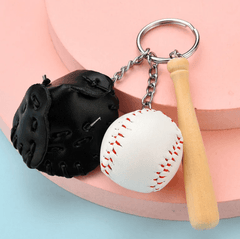 Baseball Bat Glove and Ball Key Chain - VirtuousWares:Global