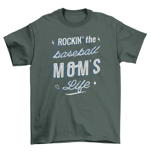 Baseball mom quote t-shirt - VirtuousWares:Global