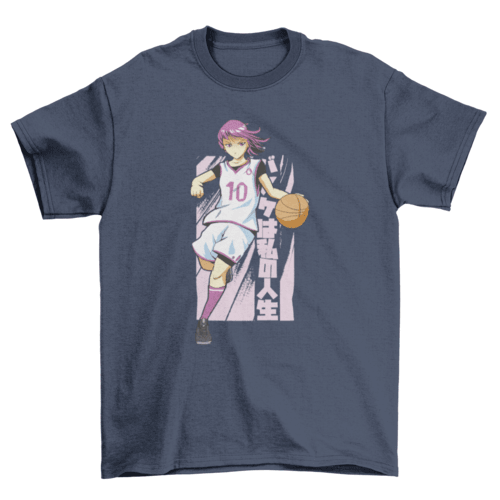 Basketball anime girl t-shirt - VirtuousWares:Global