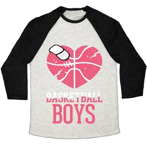 BASKETBALL BOYS UNISEX TRI-BLEND BASEBALL TEE - VirtuousWares:Global