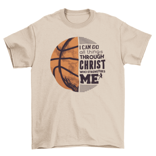 Basketball Christ Quote T-shirt - VirtuousWares:Global