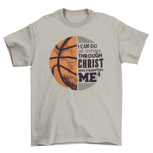 Basketball Christ Quote T-shirt - VirtuousWares:Global