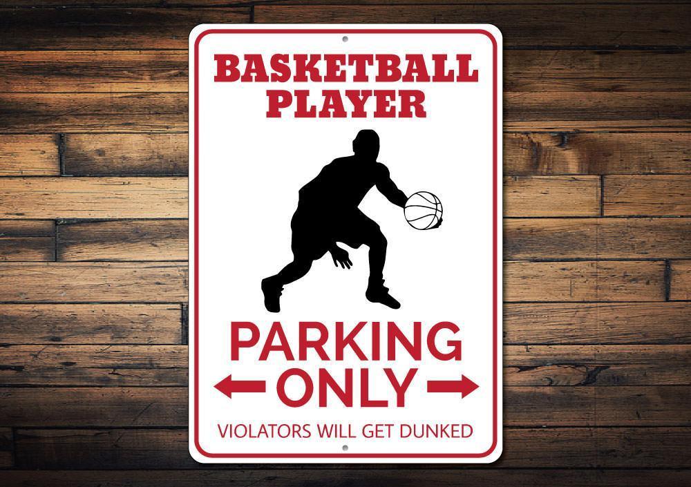 Basketball Player Parking Sign - VirtuousWares:Global