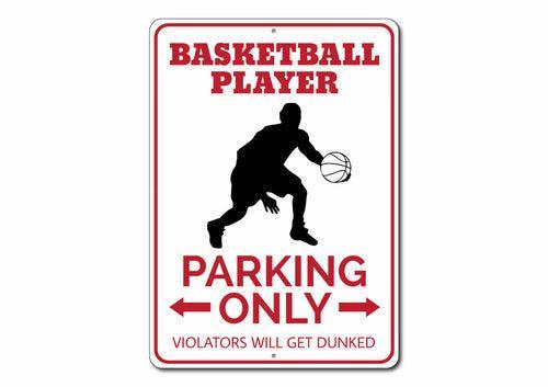 Basketball Player Parking Sign - VirtuousWares:Global