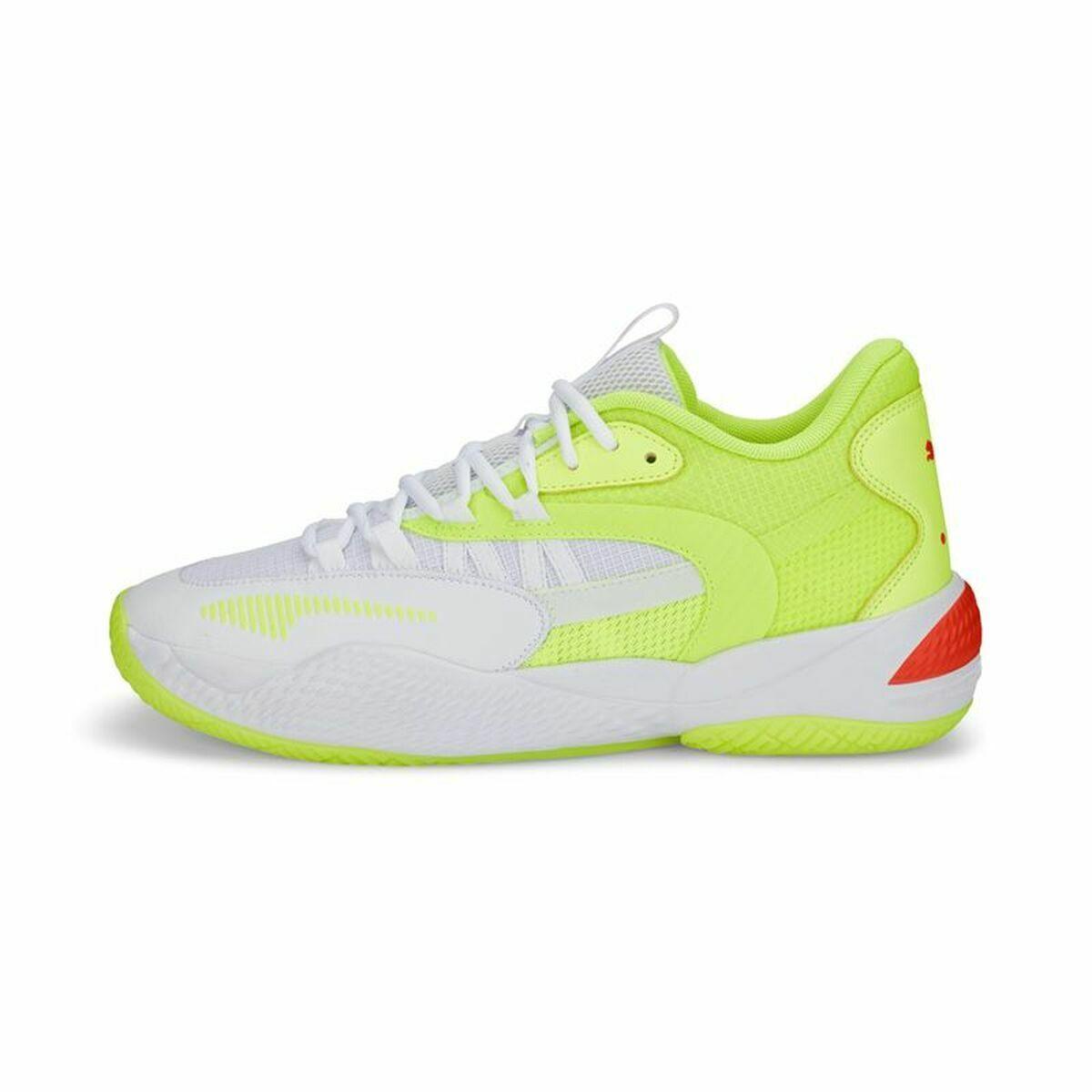 Basketball Shoes for Adults Puma Court Rider 2.0 Glow Stick Yellow Men - VirtuousWares:Global