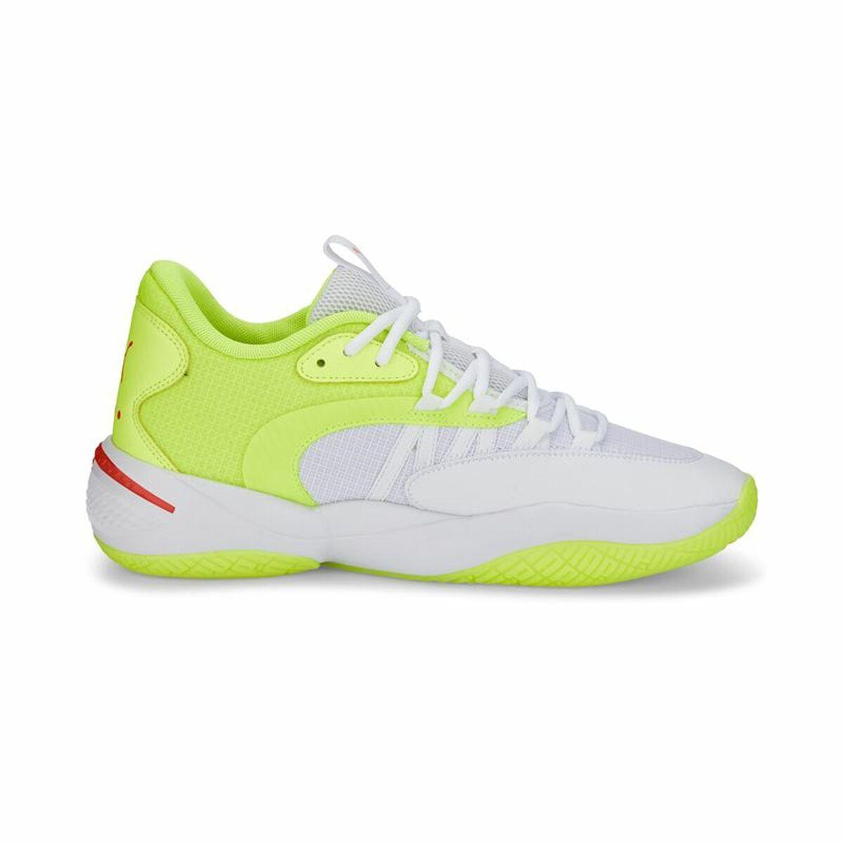 Basketball Shoes for Adults Puma Court Rider 2.0 Glow Stick Yellow Men - VirtuousWares:Global