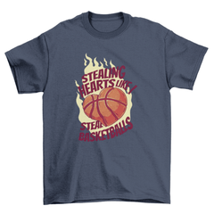 Basketball valentine's t-shirt design - VirtuousWares:Global