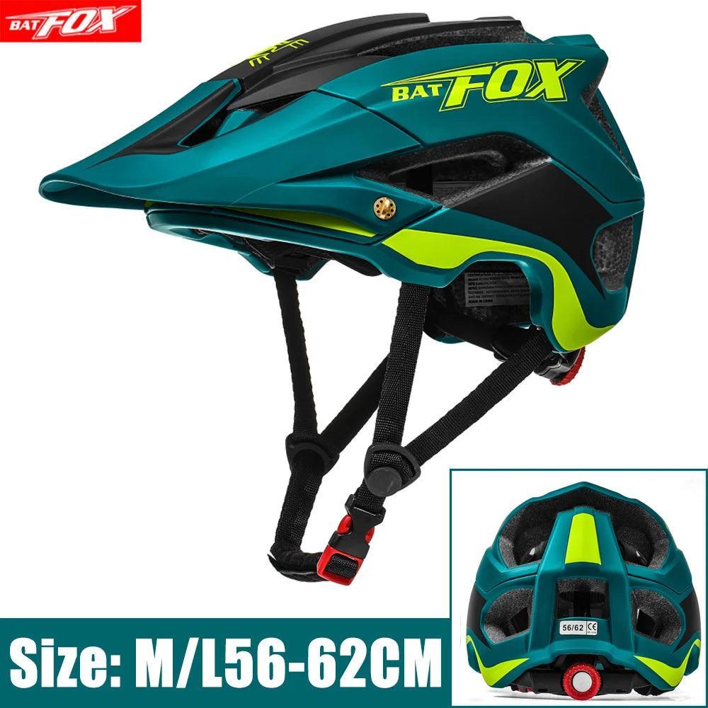 BATFOX Cycling Helmet Bike MTB Bicycle Helmet 2024 New Orange Men Women Mountain Road Bike Integrally Molded Sport Helmets - VirtuousWares:Global