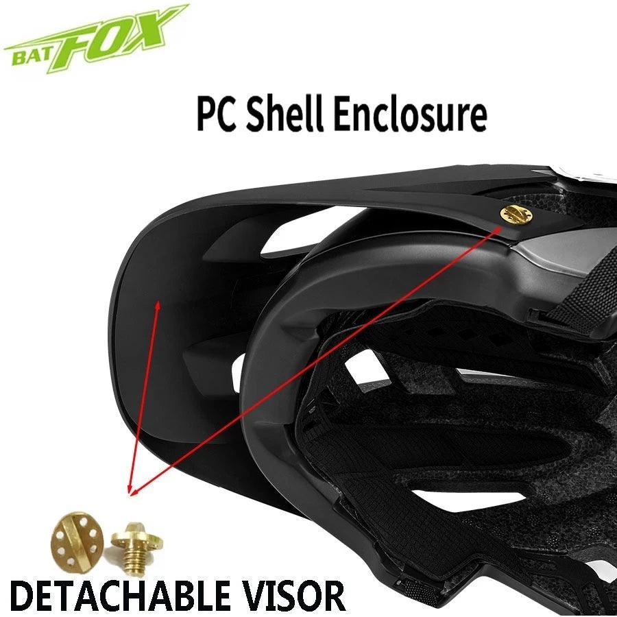 BATFOX Cycling Helmet Bike MTB Bicycle Helmet 2024 New Orange Men Women Mountain Road Bike Integrally Molded Sport Helmets - VirtuousWares:Global
