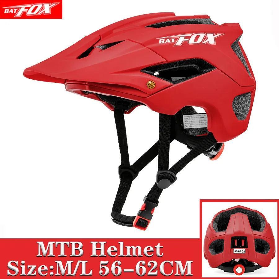 BATFOX NEW MTB Bike Helmet orange Bicycle Helmet Sports Safety men's Cycling helmets mountain bike casco mtb capacete ciclismo - VirtuousWares:Global