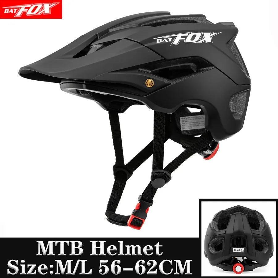 BATFOX NEW MTB Bike Helmet orange Bicycle Helmet Sports Safety men's Cycling helmets mountain bike casco mtb capacete ciclismo - VirtuousWares:Global
