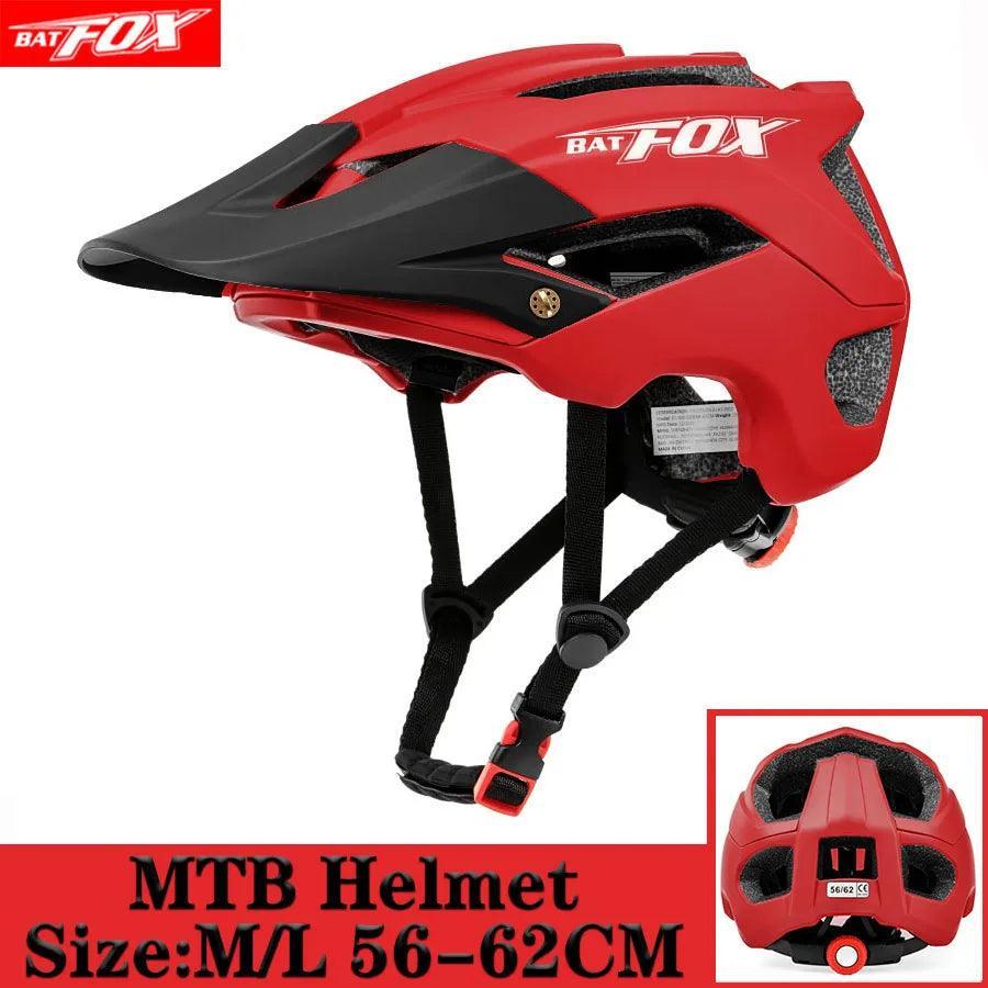 BATFOX NEW MTB Bike Helmet orange Bicycle Helmet Sports Safety men's Cycling helmets mountain bike casco mtb capacete ciclismo - VirtuousWares:Global