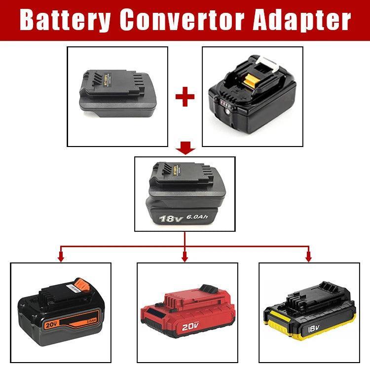 Battery Adapter for Makita 18V Lithium Battery Converted to PORTER CABLE Stanley 18V 20V Battery Converter - VirtuousWares:Global