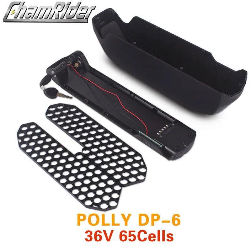 Battery Case Battery box Polly Down Tube Downtube Electric bike E-bike 10S 6P 7P 13S 14S 5P Nickle strips 18650 cells - VirtuousWares:Global