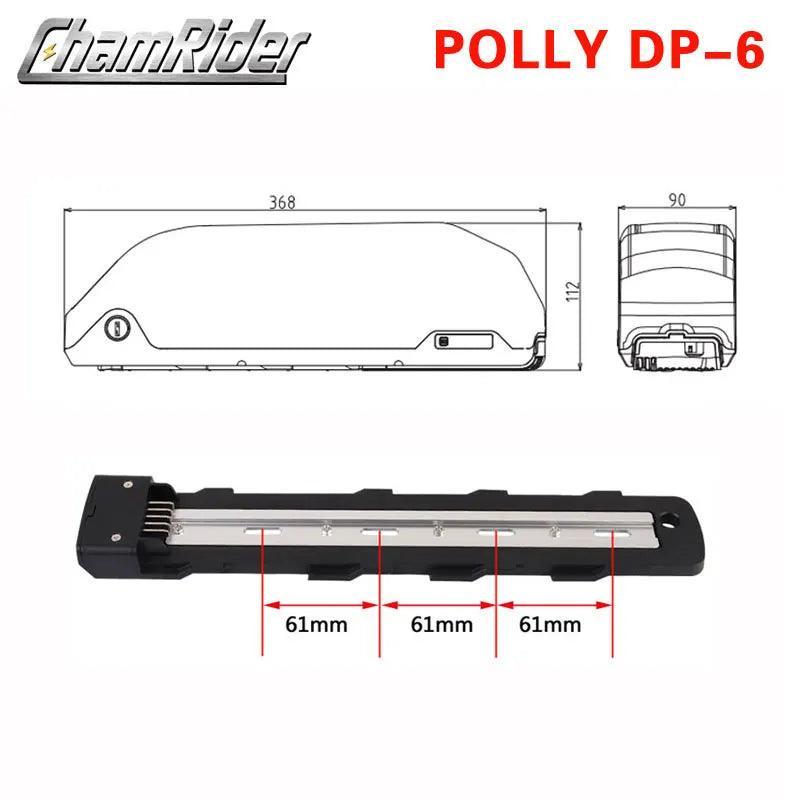 Battery Case Battery box Polly Down Tube Downtube Electric bike E-bike 10S 6P 7P 13S 14S 5P Nickle strips 18650 cells - VirtuousWares:Global
