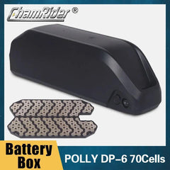 Battery Case Battery box Polly Down Tube Downtube Electric bike E-bike 10S 6P 7P 13S 14S 5P Nickle strips 18650 cells - VirtuousWares:Global