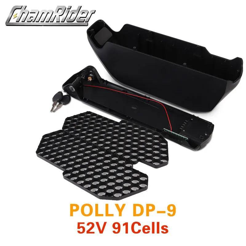 Battery Case Battery box Polly Down Tube Downtube Electric bike E-bike 10S 6P 7P 13S 14S 5P Nickle strips 18650 cells - VirtuousWares:Global