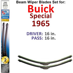 Beam Wiper Blades for 1965 Buick Special (Set of 2) - VirtuousWares:Global