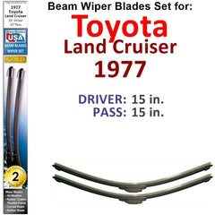 Beam Wiper Blades for 1977 Toyota Land Cruiser (Set of 2) - VirtuousWares:Global