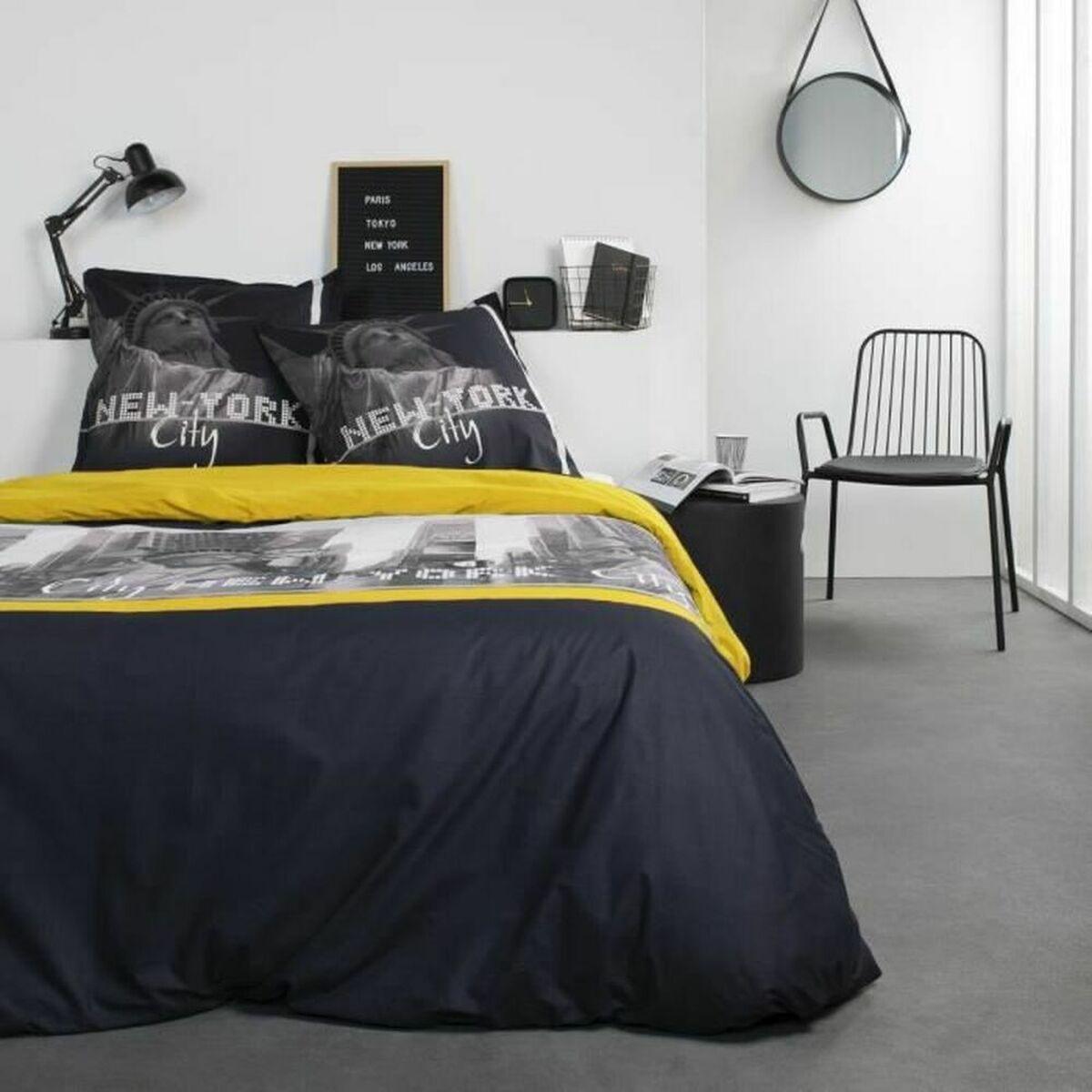 Bedding set TODAY Black Yellow 220 x 240 cm - VirtuousWares:Global