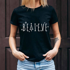 Believe Letter Graphic Tee - VirtuousWares:Global