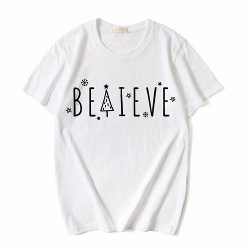 Believe Letter Graphic Tee - VirtuousWares:Global