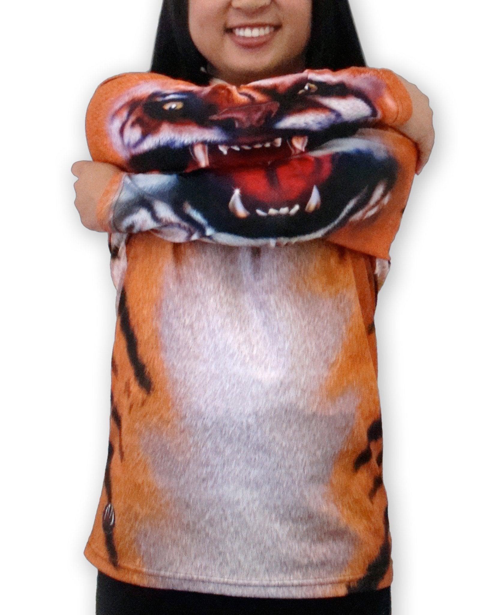 BENGAL TIGER Hoodie Chomp Shirt by MOUTHMAN® - Children's Clothing - VirtuousWares:Global