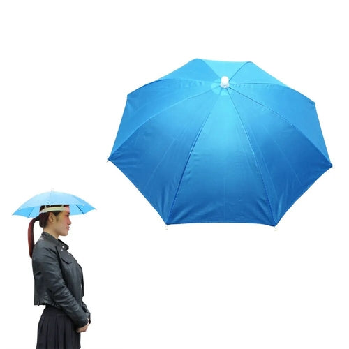 Best Portable Rain Umbrella Hat Army Green Foldable - VirtuousWares:Global