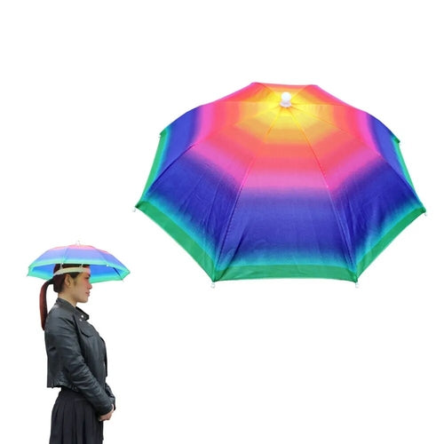 Best Portable Rain Umbrella Hat Army Green Foldable - VirtuousWares:Global