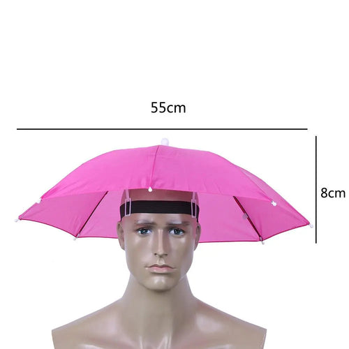 Best Portable Rain Umbrella Hat Army Green Foldable - VirtuousWares:Global