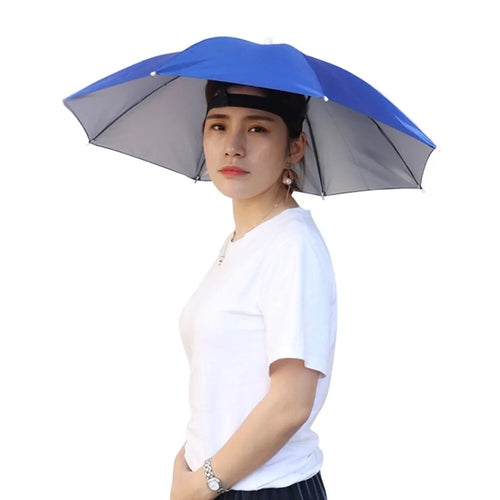 Best Portable Rain Umbrella Hat Army Green Foldable - VirtuousWares:Global