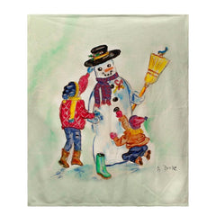 Betsy Drake BK903 Snow Man Fleece Throw - VirtuousWares:Global