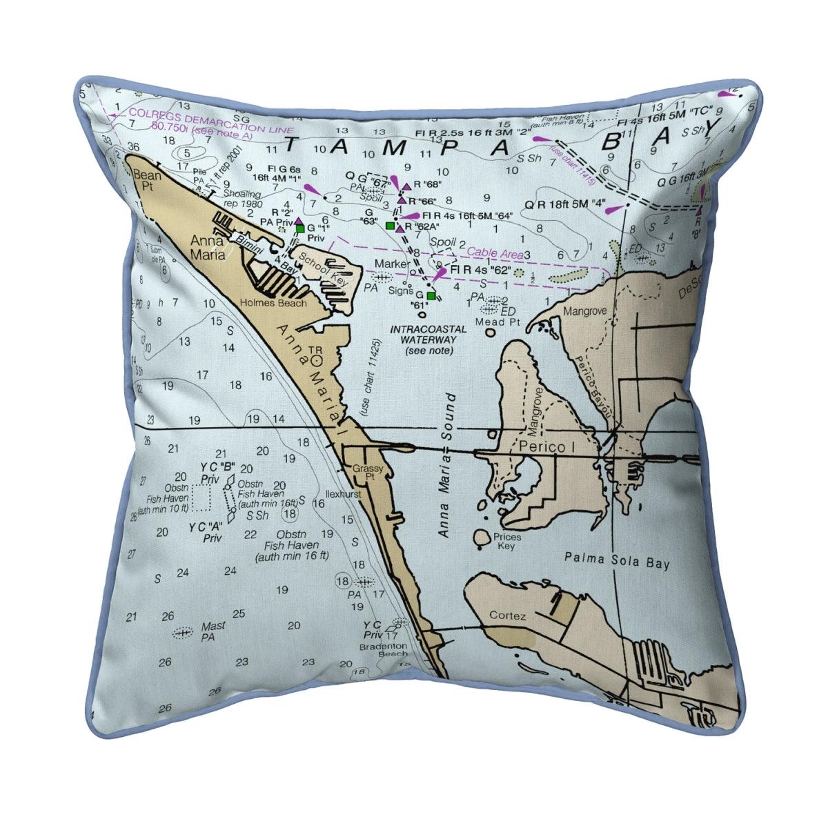 Betsy Drake HJ11424 Anna Maria Island, FL Nautical Map Large Corde - VirtuousWares:Global