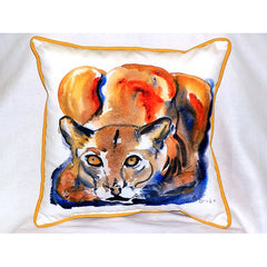 Betsy Drake HJ411 Cougar Large Indoor & Outdoor Pillow 18 x 18 - VirtuousWares:Global