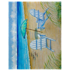 Betsy Drake PM997 14 x 18 in. Adirondack Chairs Place Mat - Set of 4 - VirtuousWares:Global